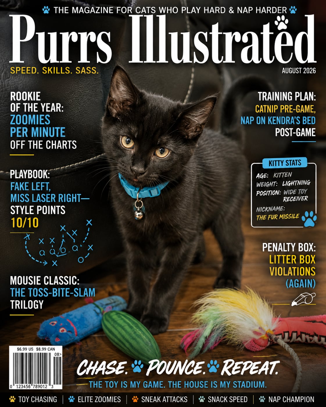 Purrs Illustrated magazine cover
